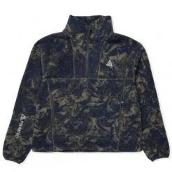 Women's Nike ACG Therma-FIT Wolf Tree Half Zip Fleece (Thunder Blue/Dark Smoke Grey/Light Stone)