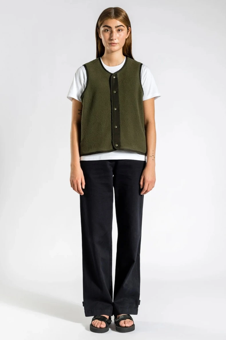 Women's Norse Projects Ottilie Fleece Gilet (Ivy Green) 4 Women's Norse Projects Ottilie Fleece Gilet (Ivy Green) - Image 2