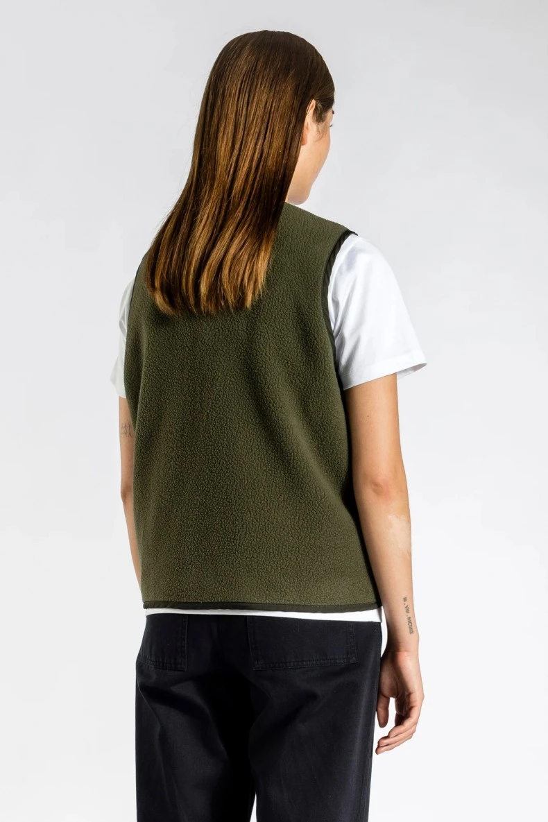 Women's Norse Projects Ottilie Fleece Gilet (Ivy Green) 6 Women's Norse Projects Ottilie Fleece Gilet (Ivy Green) - Image 4