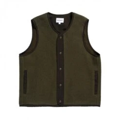 Women's Norse Projects Ottilie Fleece Gilet (Ivy Green)