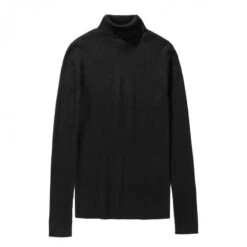 Women's Norse Projects Siri Roll Merino Jumper (Black)