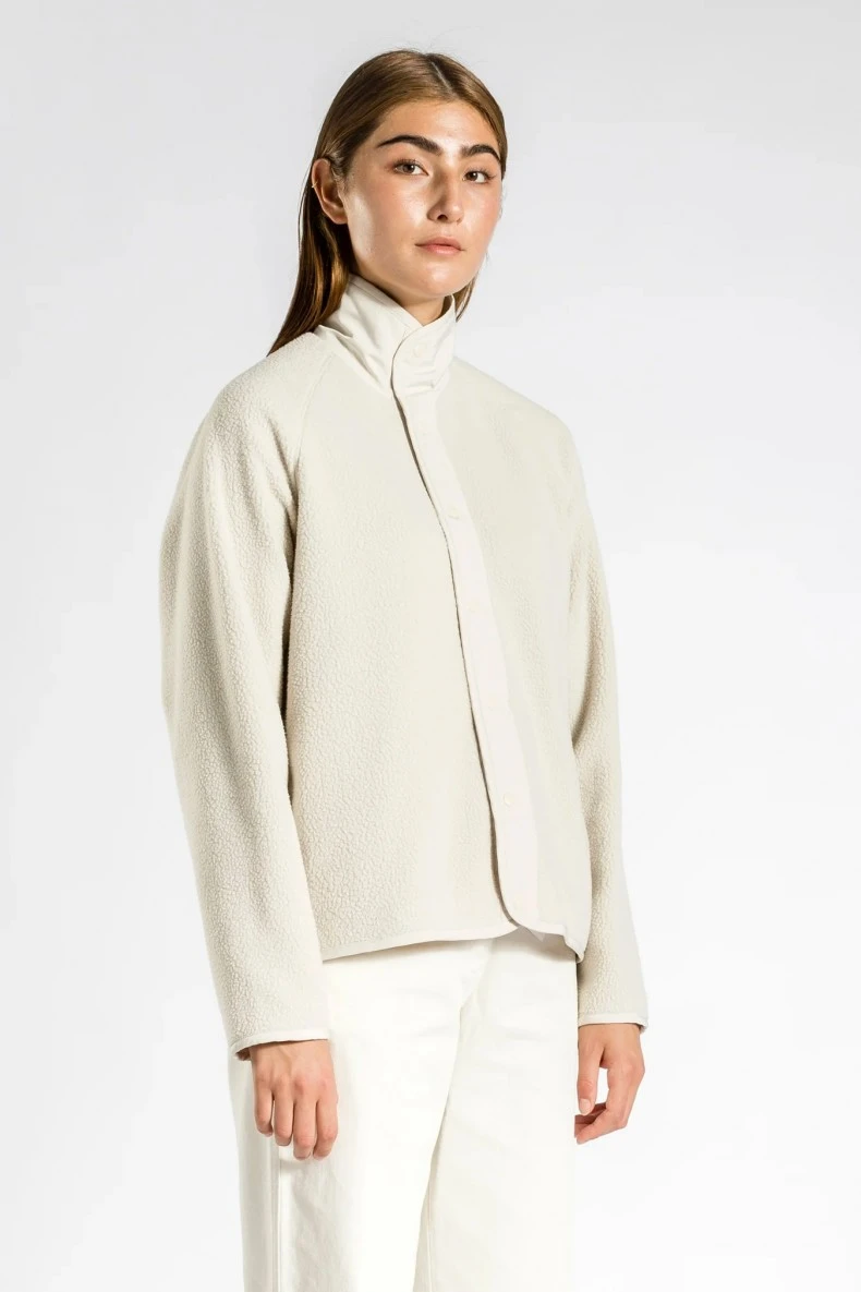 Women's Norse Projects Tania Fleece Jacket (Oatmeal) 5 Women's Norse Projects Tania Fleece Jacket (Oatmeal) - Image 3