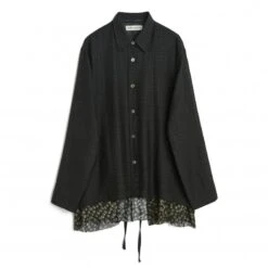 Women's Our Legacy Backless Liner Shirt (Night Check Print)