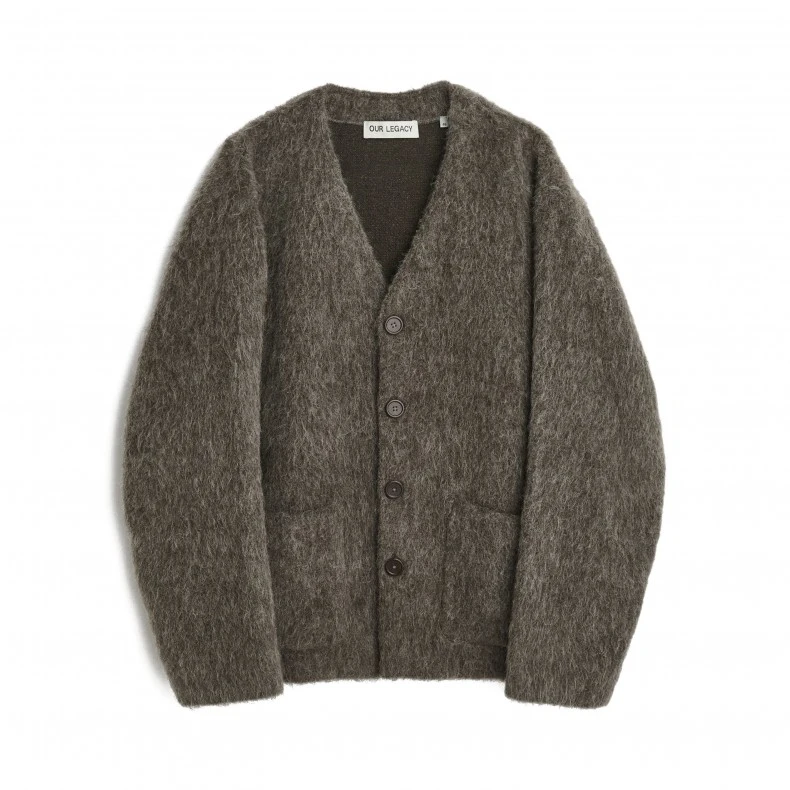 Women's Our Legacy Cardigan (Mole Grey Mohair) 3 Women's Our Legacy Cardigan (Mole Grey Mohair)