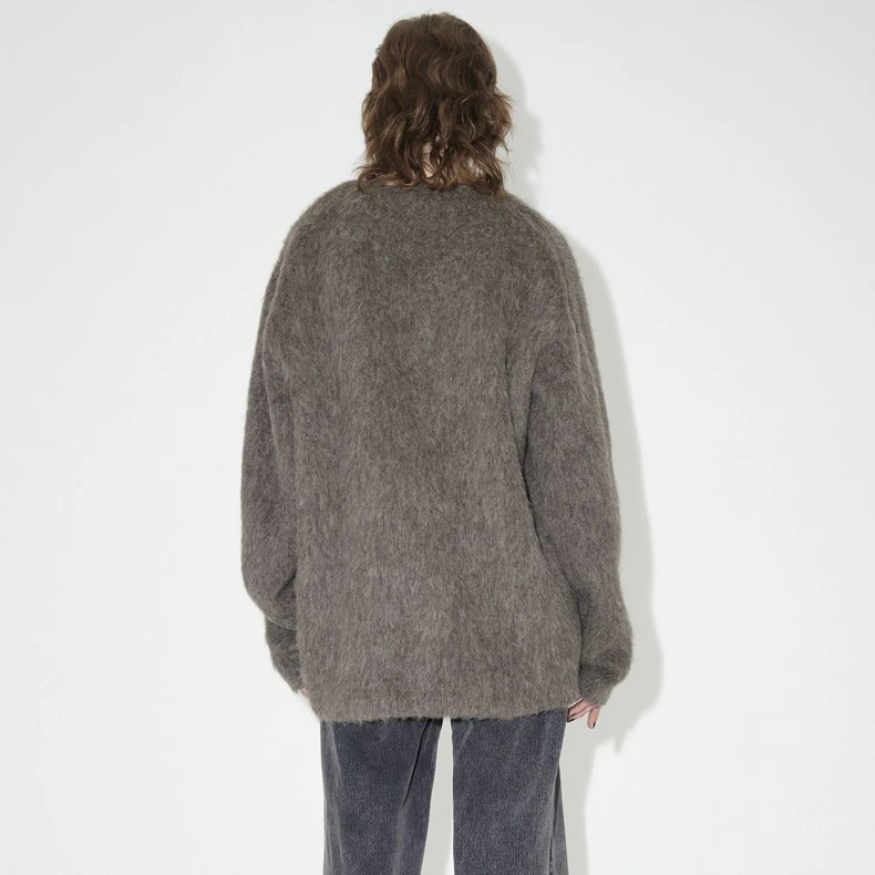 Women's Our Legacy Cardigan (Mole Grey Mohair) 5 Women's Our Legacy Cardigan (Mole Grey Mohair) - Image 3