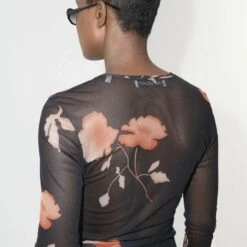 Women's Our Legacy Super Slim Long Sleeve (Nocturnal Flower Print) -Streetwear Store women s our legacy super slim long sleeve nocturnal flower print w4236snf 0005 5