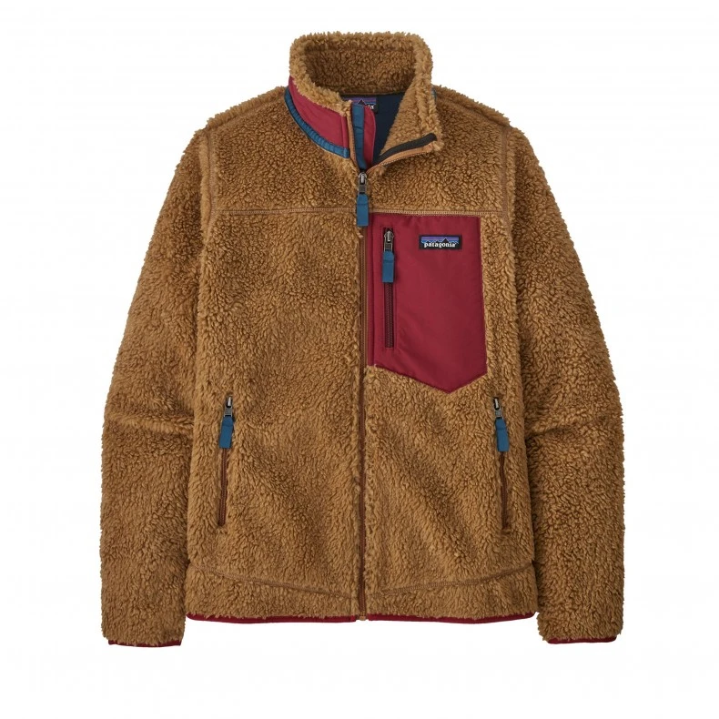 Women's Patagonia Classic Retro-X Fleece Jacket (Nest Brown W/Wax Red) 3 Women's Patagonia Classic Retro-X Fleece Jacket (Nest Brown W/Wax Red)