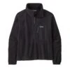 Women's Patagonia Microdini 1/2-Zip Fleece Pullover (Black)