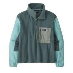 Women's Patagonia Microdini 1/2-Zip Fleece Pullover (Nouveau Green)