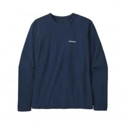 Women's Patagonia P-6 Logo Responsibili-Tee Long Sleeve T-Shirt (Tidepool Blue)