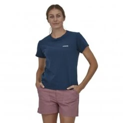 Women's Patagonia P-6 Logo Responsibili-Tee T-Shirt (Tidepool Blue) -Streetwear Store women s patagonia p 6 logo responsibili tee t shirt tidepool blue 37567 tidb 0002 3