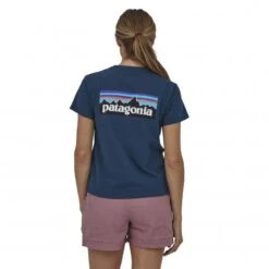 Women's Patagonia P-6 Logo Responsibili-Tee T-Shirt (Tidepool Blue) -Streetwear Store women s patagonia p 6 logo responsibili tee t shirt tidepool blue 37567 tidb 0003 4