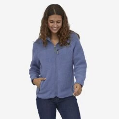 Women's Patagonia Retro Pile Fleece Hoody (Current Blue) -Streetwear Store women s patagonia retro pile fleece hoody current blue 22806 cubl 0001 1