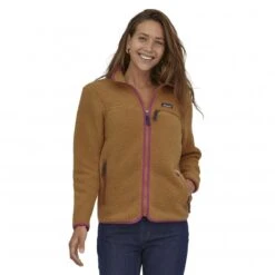 Women's Patagonia Retro Pile Fleece Jacket (Nest Brown) -Streetwear Store women s patagonia retro pile fleece jacket nest brown 22795 nesb 0001 1 4