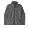 Women's Patagonia Retro Pile Fleece Jacket (Salt Grey W/Light Plume Grey) -Streetwear Store women s patagonia retro pile fleece jacket salt grey w light plume grey 22795 salg cat