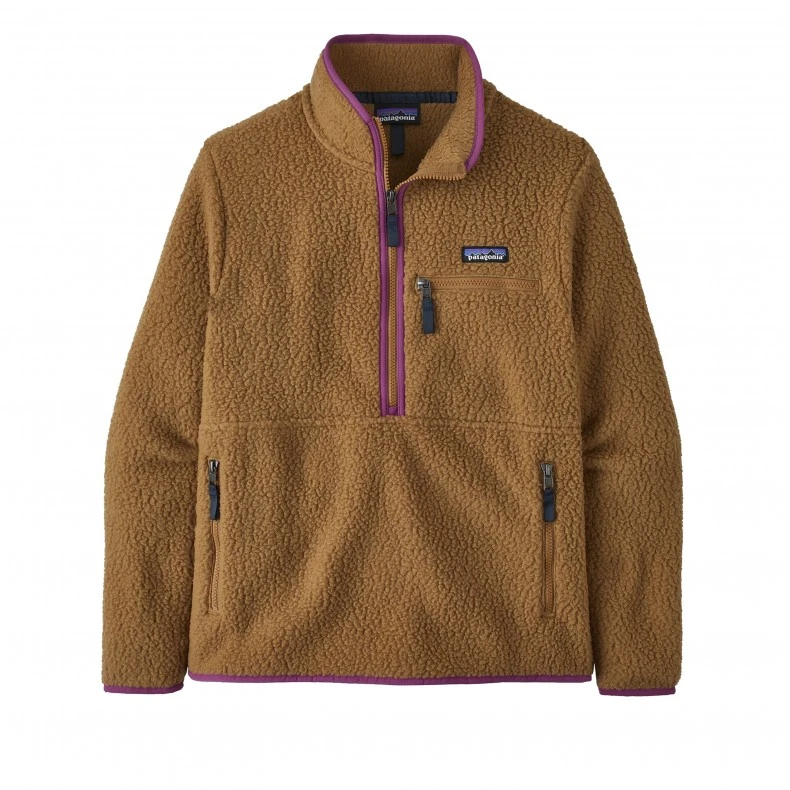 Women's Patagonia Retro Pile Fleece Marsupial (Nest Brown W/Amaranth Pink) 3 Women's Patagonia Retro Pile Fleece Marsupial (Nest Brown W/Amaranth Pink)