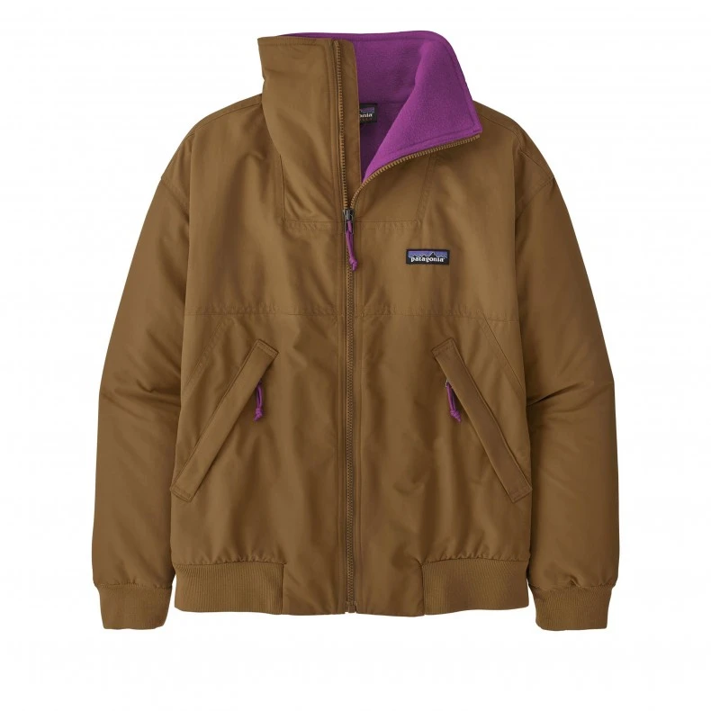 Women's Patagonia Shelled Synchilla Jacket (Nest Brown W/Amaranth Pink) 3 Women's Patagonia Shelled Synchilla Jacket (Nest Brown W/Amaranth Pink)