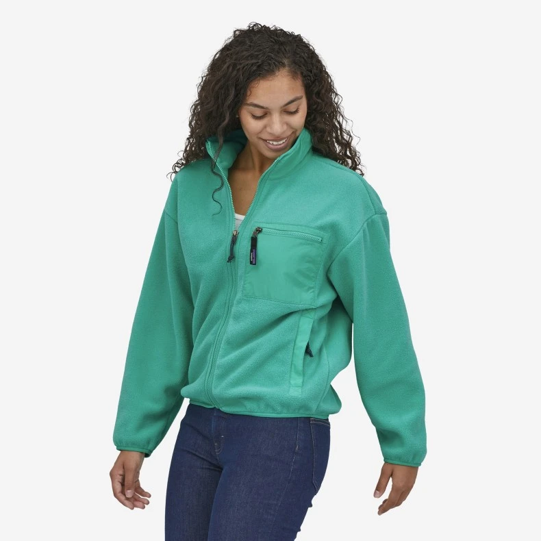 Women's Patagonia Synchilla Fleece Jacket (Fresh Teal) 4 Women's Patagonia Synchilla Fleece Jacket (Fresh Teal) - Image 2