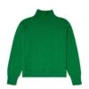 Women's Sunspel Lambswool Funnel Neck Jumper (Bright Green) -Streetwear Store women s sunspel lambswool funnel neck jumper bright green wjum8052 gnfe 0000 cat 1