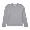 Women's Sunspel Loopback Crew Neck Sweatshirt (Grey Melange) -Streetwear Store women s sunspel loopback crew neck sweatshirt grey melange wswe1528 gyaa cat
