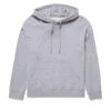Women's Sunspel Loopback Pullover Hooded Sweatshirt (Grey Melange) -Streetwear Store women s sunspel loopback pullover hooded sweatshirt grey melange wswe1533 gyaa cat