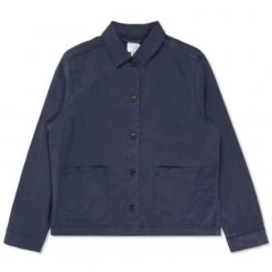 Women's Sunspel Twin Pocket Jacket (Navy)