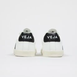 Women's Véja Esplar Logo Leather (Extra White/Black) -Streetwear Store women s veja esplar logo leather extra white black eo020005a 4