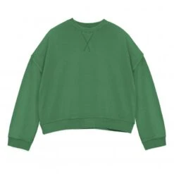 Women's YMC Almost Grown Cotton Crew Neck Sweatshirt (Green)