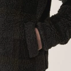 Women's YMC Beach Plaid Fleece Jacket (Black Multi) -Streetwear Store women s ymc beach plaid fleece jacket black multi q7tak01 0003 3