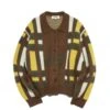 Women's YMC Rat Pack Cardigan (Brown Multi) 2 Women's YMC Rat Pack Cardigan (Brown Multi) -Streetwear Store women s ymc rat pack cardigan brown multi q8vah20 0000 cat