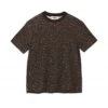 Women's YMC Rosie Cotton T-Shirt (Brown) -Streetwear Store women s ymc rosie cotton t shirt brown q6tae20 0000 cat