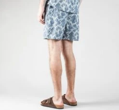 YMC Star Print Shorts (Chambray) -Streetwear Store ymc star print shorts chambray 1d