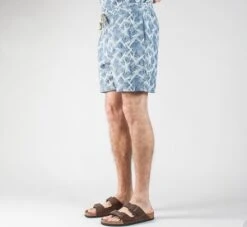 YMC Star Print Shorts (Chambray) -Streetwear Store ymc star print shorts chambray 1e